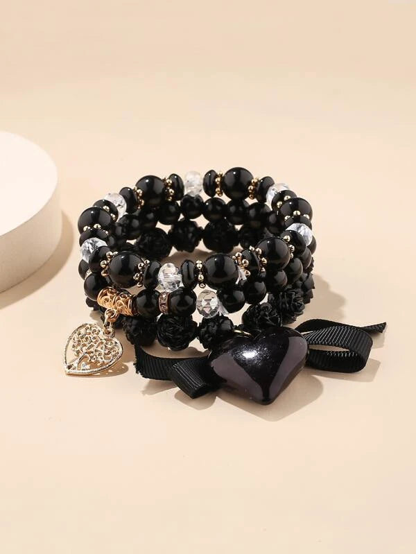 3pcs Colorful Beaded Bracelet by Emery Rose
